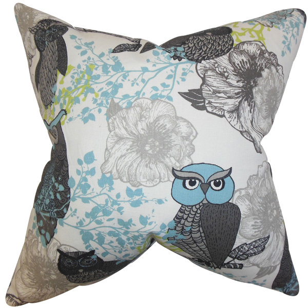 The Pillow Collection Bahaar Floral Cotton Throw Pillow & Reviews Wayfair